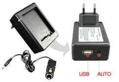 Nabíječka pro Li-40B USB pro Olympus, Nikon (DB-Li-40B)