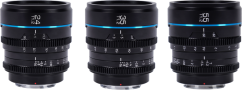 Sirui Cine Lens Nightwalker S35 Kit 24/35/55mm T1.2 MFT-Mount Black