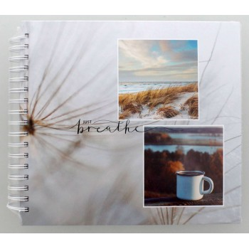 Hama klasické spirálové album RELAX - Breathe 28x24 cm, 50 stran, bílé stránky