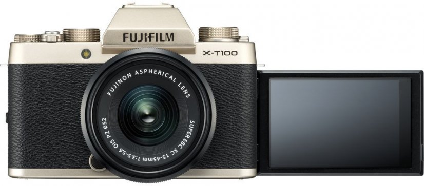 Fujifilm X-T100 + XC15-45mm zlatý