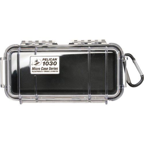 Peli™ Case 1030 MicroCase mit transparentem Deckel (Schwarz)