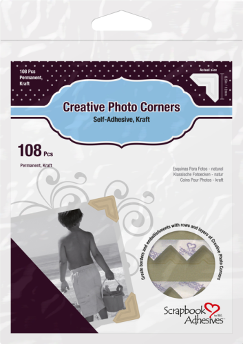 3L Photo corners Nature 108pcs
