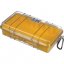 Peli™ Case 1060 MicroCase mit klarem Deckel (Gelb)