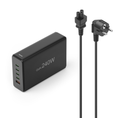 Nabíjecí stanice Hama USB GaN, 4x USB-C PD, 1x USB-A QC, 240 W