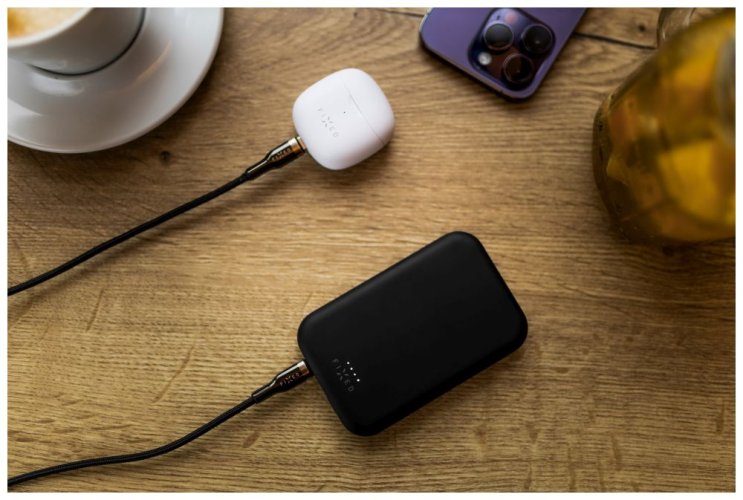 FIXED MagZen Powerbank s bezdrátovým nabíjením a podporou Magsafe, 6000 mAh, černá