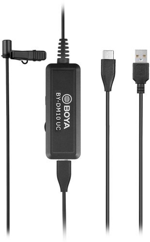 BOYA BY-DM10 UC digitální klopový mikrofon s monitoringem & USB typ C a USB kabel typ A BOYA BY-DM10 UC digitální klopový mikrofon s monitoringem & USB typ C a USB kabel typ A