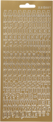 Focus Stickers Gold Letters Design 3