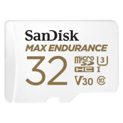 SanDisk® MAX ENDURANCE microSDHC™ Card with 32 GB Adapter