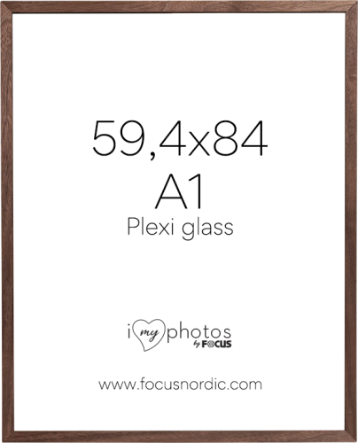 Focus Soul Walnut veneer 59,4X84 (A1) Plexi
