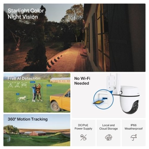 Kamera TP-Link Tapo C501GW 2MPx, venkovní, IP PTZ, FHD, 4G, osvětlená