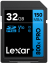Lexar SDHC 800x Pro UHS-I cards, C10 (V10) U1, R150, 32GB