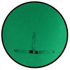 Helios zelené klíčovací pozadí s upevněním na židli, průměr 110 cm