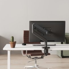 Držiak monitora Brateck LDT60-C012 HEAVY DUTY stolný pre 1 monitor, čierny