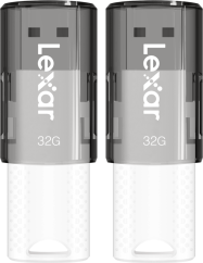 Lexar JumpDrive S60 Flash Drive (USB 2.0) 2x32GB Pack