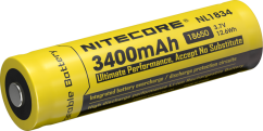 Nitecore battery 18650 3400mAh rechargable