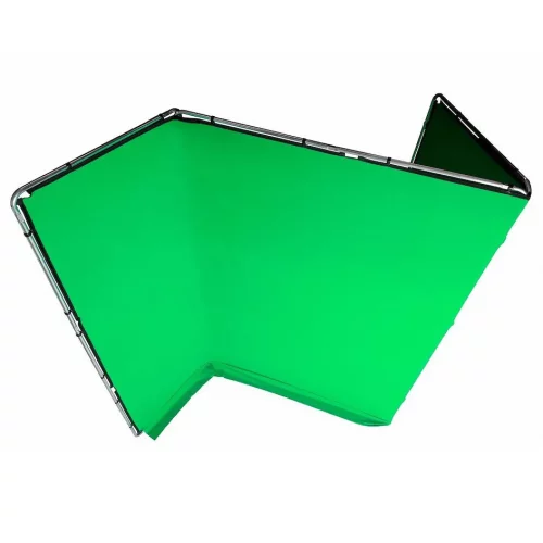 Lastolite panoramatické pozadí 4 x 2,9 m klíčovací zelená s rámem