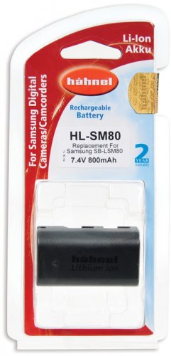 Hähnel HL-SM80, Samsung SB-LSM80, 800 mAh, 7.4V 5.9Wh