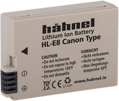 Hähnel HL-E8, Canon LP-E8, 1120mAh, 7.2V, 8.1Wh