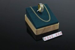 Plastové cenovky červené, bílé 6x9mm 20x řada €,$,¥ (ESS-WR)