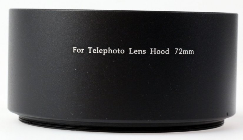 forDSLR Metal Screw-on Lens Hood 72mm for Telephoto Lens with Filter Thread 77mm