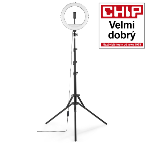 Hama SpotLight Steady 120 II, 12" kulaté LED světlo pro smartphony, Bluetooth spoušť, stativ