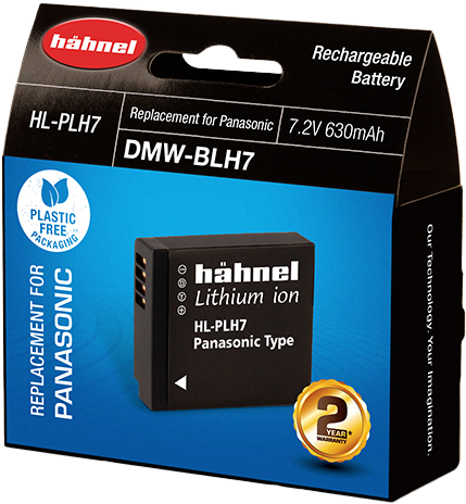 Hähnel HL-PLH7, Panasonic DMW-BLH7 7.2V, 630mAh, 4.5Wh