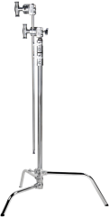 Kupo CL-30MK 30" Master C-Stojan s Posuvnou Nohou a Rychloupínáním - Stříbrný Kit