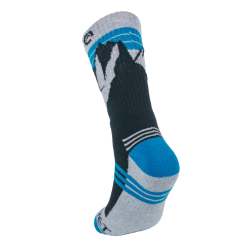 Vallerret Merino Wool Crew Sock - Mtn Blue (size 36-40)