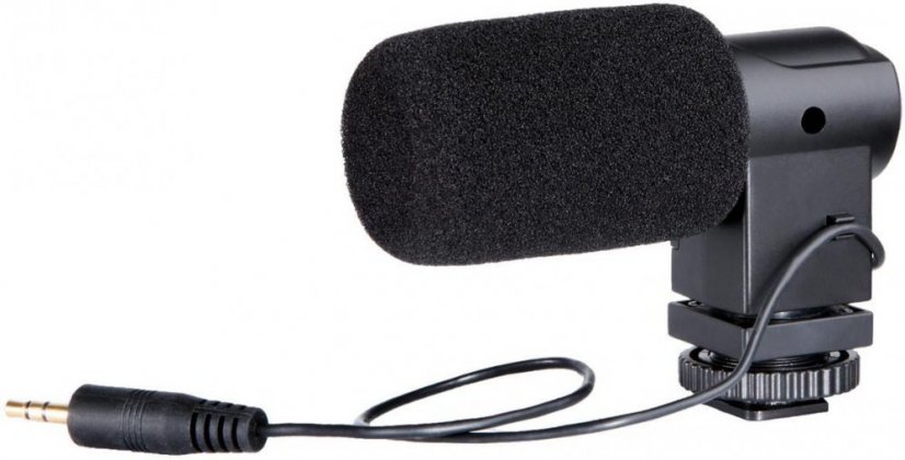 BOYA BY-V01 stereo video kondenzátorový shotgun mikrofon (90-120°) pro DSLR