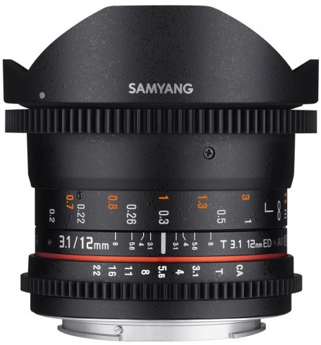 Samyang 12mm T3,1 VDSLR ED AS NCS Fish-eye Sony