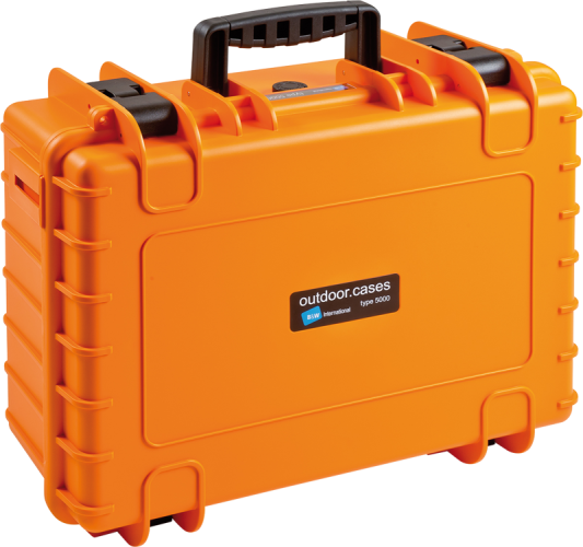 B&W Outdoor Koffer Typ 5000 mit Einteilung Orange