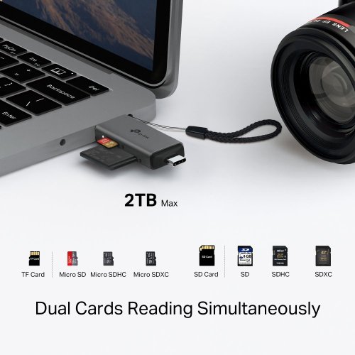 Čtečka karet TP-Link UA430D USB3.0 Typ C, microSD/SDHC/SDXC