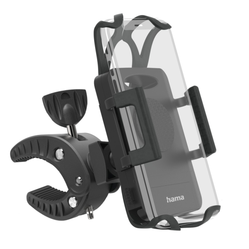 Hama Strong , univerzálny držiak na mobil so šírkou 5-9 cm, na riadidlá bicykla, otočný o 360° Hama Strong , univerzálny držiak na mobil so šírkou 5-9 cm, na riadidlá bicykla, otočný o 360°