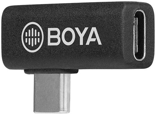 BOYA BY-K5 Typ-C-Stecker auf Typ-C-Buchse Adapter 90-Grad-Winkel