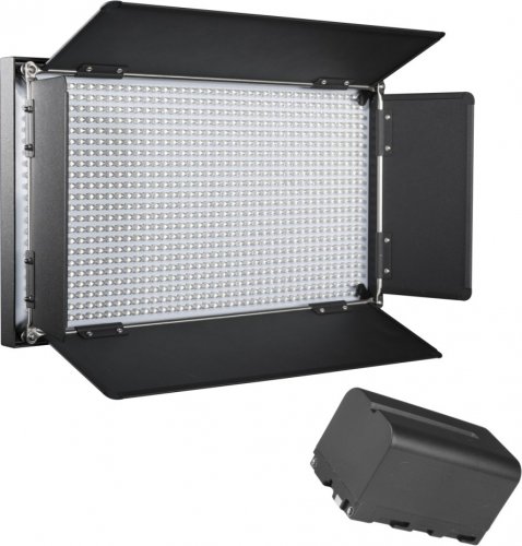 Walimex pro LED Brightlight 876 BI Color + 2x batéria