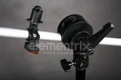 Pipe coupling for mounting on a studio pin