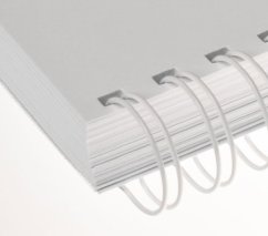 Viazací chrbát RENZ kovový (2/1") A4 průměr 8mm bílý 100ks