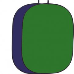 Helios skládací pozadí oválné klíčovací zelená/modrá, oboustranné