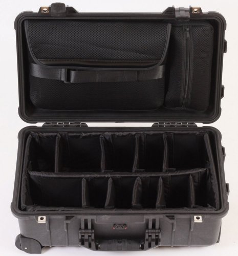 Peli™ Case 1510 SC case with partitions + LOC organizer (Black)