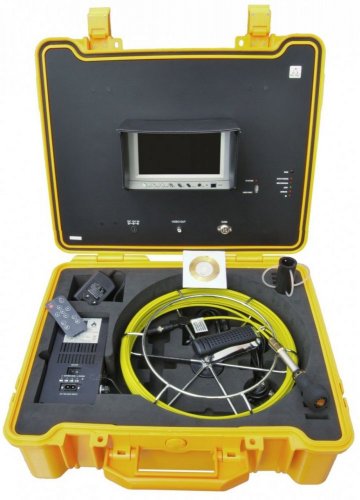 CEL-TEC PipeCam 30 Profi - potrubní inspekční kamera, SD / SDHC, LCD 7”, kabel 30m