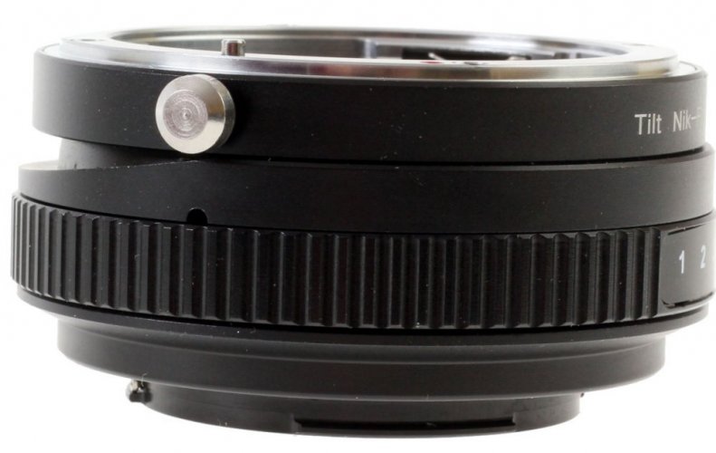 B.I.G. TILT objektív adaptér na Nikon F objektív a Fuji X telo