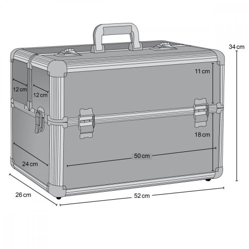 Mantona Foto Equipment Koffer (Außen: 56x39x28cm)