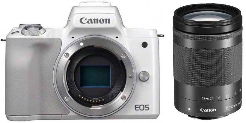 Canon EOS M50 bílý +18-150 mm