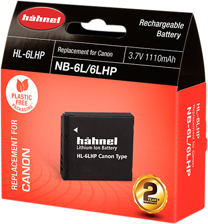Hähnel HL-6LHP- Canon NB-6L, Polymer 1110mAh, 3.7V, 4.1Wh