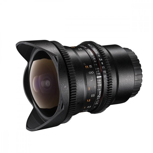 Walimex pro 12mm T3.1 Fisheye Video DSLR Lens for Canon EF