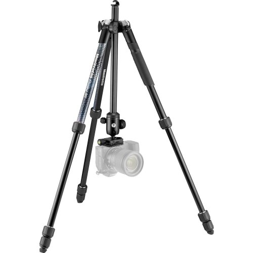 Manfrotto Element MII Aluminum Tripod with Ball Head Black | Maximum Height 160 cm | Closed Length 43 cm | Weight 1.55 kg | Payload 8 kg