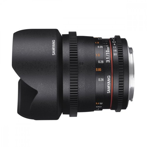 Samyang 10mm T3.1 VDSLR ED AS NCS CS II Objektiv für Canon EF