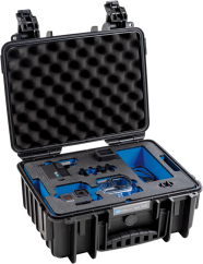 B&W Outdoor Cases BW Outdoor Cases Type 3000 for 2 GoPro Hero 8, waterproof, black