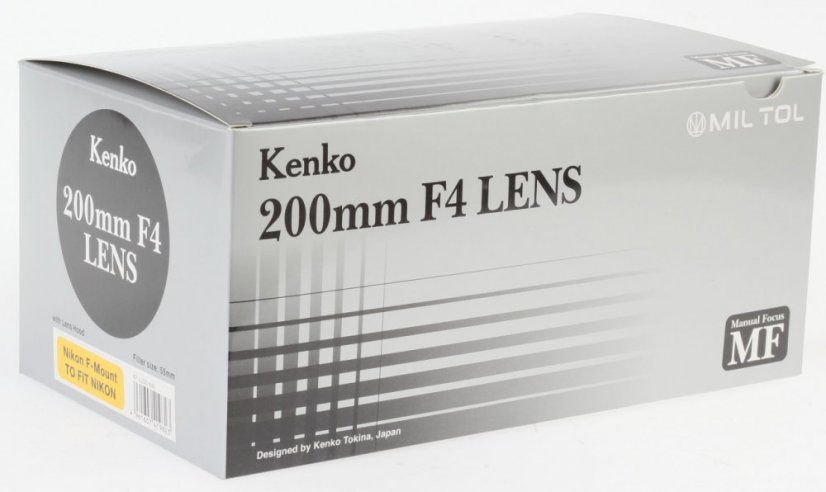 Kenko MIL TOL 200mm f/4 Lens for Canon EF