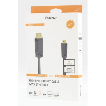 Kabel Hama micro HDMI High Speed 4K 1,5 m